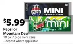 Fareway Pepsi or Mountain Dew offer