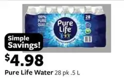 Fareway Pure Life Water offer