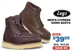 Big 5 Lugz men's cypress work boots offer