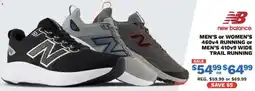 Big 5 New Balance Men's or Women's 460v4 Running or Men's 410v9 Wide Trail Running offer