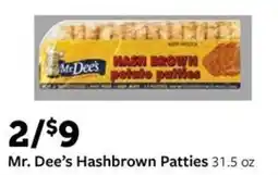 Fareway Mr. Dee's Hashbrown Patties offer