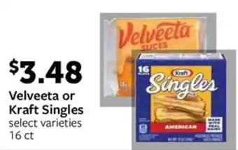 Fareway Velveeta or Kraft Singles offer
