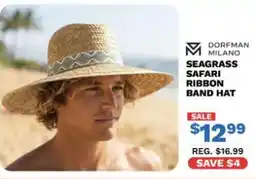 Big 5 Dorfman milano seagrass safari ribbon band hat offer