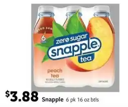 Fareway Snapple peach tea offer