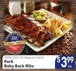 Caledonia Marketplace B&N Pork Baby Back Ribs offer
