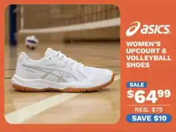 Big 5 Asics women's upcourt 6 volleyball shoes offer