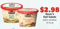 Fareway Reser's Deli Salads offer