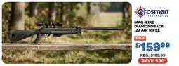 Big 5 Crosman mag-fire diamondback .22 air rifle offer