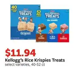 Fareway Kellogg's Rice Krispies Treats offer