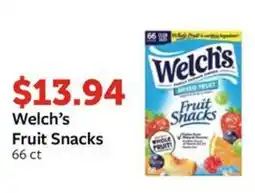 Fareway Welch's Fruit Snacks offer