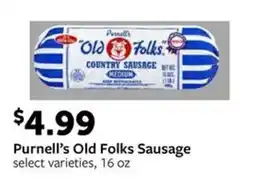Fareway Purnell's Old Folks Sausage offer