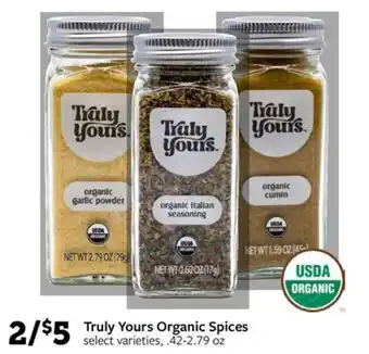 Fareway Truly Yours Organic Spices offer