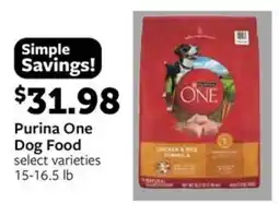 Fareway Purina One Dog Food offer