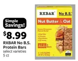 Fareway Rxbar no b.s. protein bars offer