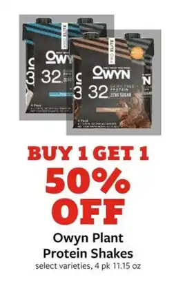 Fareway Owyn Plant Protein Shakes offer