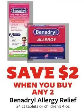 Fareway Benadryl Allergy Relief offer