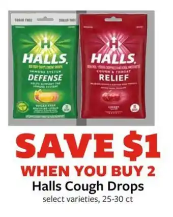 Fareway Halls Cough Drops offer