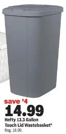 Meijer Hefty touch lid wastebasket offer