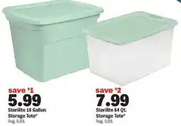 Meijer Sterilite Storage Tote offer
