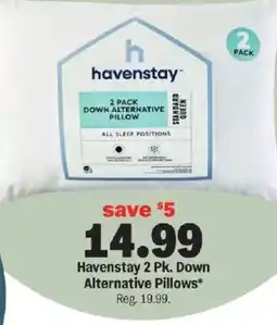 Meijer Havenstay 2 Pk. Down Alternative Pillows offer