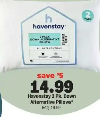 Havenstay 2 Pk. Down Alternative Pillows