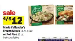 Meijer Marie Callender's Frozen Meals or Pot Pies offer