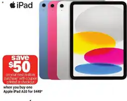 Meijer Apple iPad A16 offer