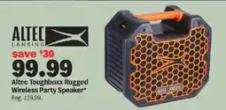 Meijer Altec Lansing Toughboxx Rugged Wireless Party Speaker offer