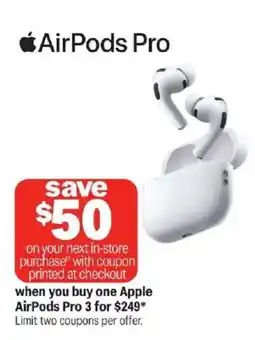 Meijer Apple AirPods Pro 3 offer