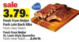 Meijer Fresh from Meijer Pork Loin Back Ribs offer