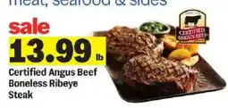 Meijer Certified Angus Beef Boneless Ribeye Steak offer