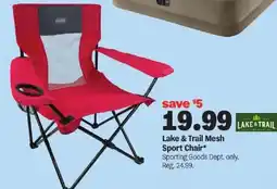 Meijer Lake & Trail Mesh Sport Chair offer
