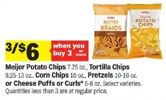 Meijer Meijer potato chips offer