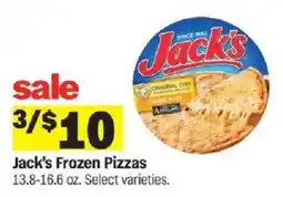 Meijer Jack's Frozen Pizzas offer