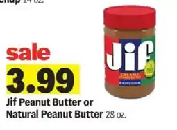 Meijer Jif Peanut Butter or Natural Peanut Butter offer