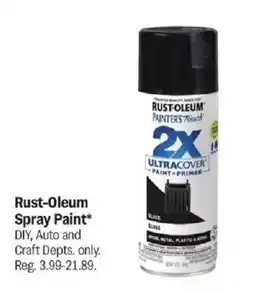 Meijer Rust-Oleum spray paint offer