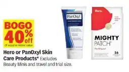 Meijer Hero or PanOxyl Skin Care Products offer