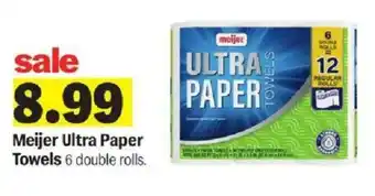 Meijer Meijer ultra paper towels offer