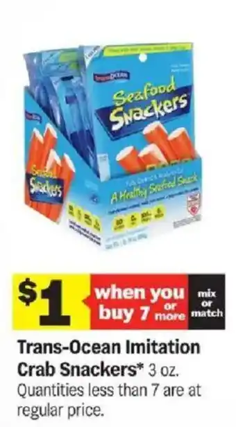 Trans-Ocean imitation crab snackers