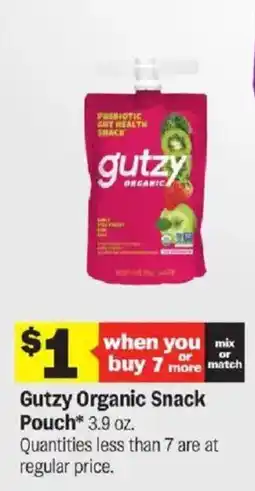 Meijer Gutzy Organic Snack Pouch offer