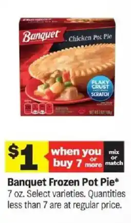 Meijer Banquet Frozen Pot Pie offer