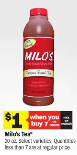 Meijer Milo's Tea offer