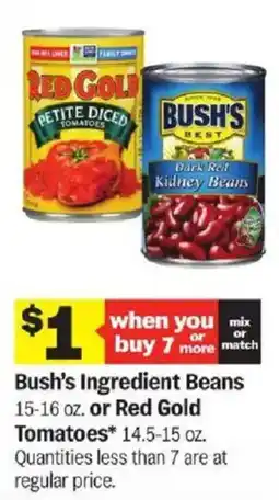 Meijer Bush's Ingredient Beans or Red Gold Tomatoes offer