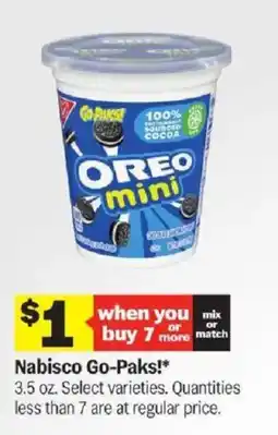Meijer Nabisco Go-Paks! offer
