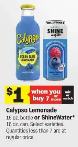 Meijer Calypso Lemonade or ShineWater offer