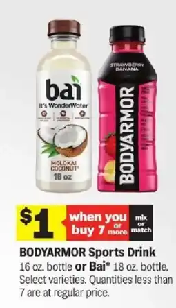 Meijer Bodyarmor sports drink or bai offer