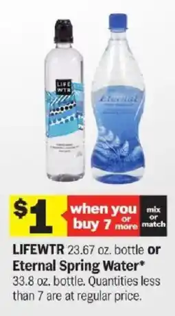 Meijer Lifewtr or Eternal Spring Water offer