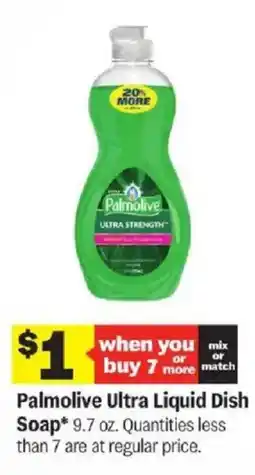 Meijer Palmolive ultra liquid dish soap offer