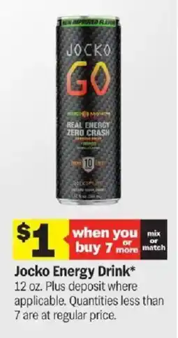 Meijer Jocko Energy Drink offer