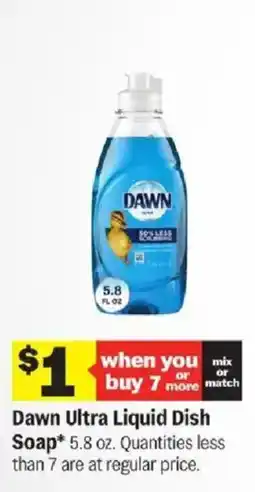 Meijer Dawn Ultra Liquid Dish Soap offer